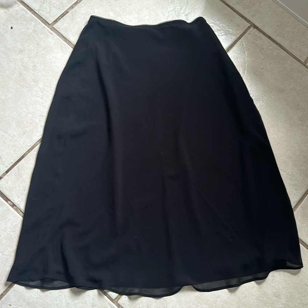 NORDSTROM rack black midi skirt